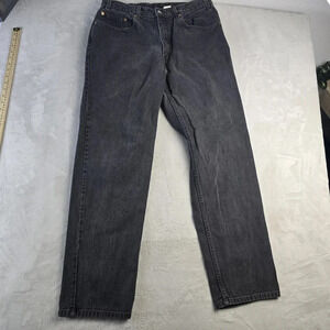 Vintage Levis Jeans Mens 36x34 (Fits 34x33 ) Black 550 Relaxed Fit Denim